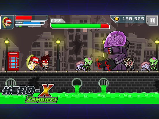Capturas de tela do HERO-X: ZOMBIES! iPad 